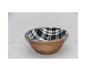 Tazón para Ensalada de Madera de Mango Ecológico de Primera Calidad, Diseño Esmaltado Impreso, para Restaurante, Hotel y Hogar, en Caja - Product Image 2