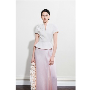 High Fashion Clothing Women's Skirts SERENITY <b>ASYMMETRICAL</b> MIDI SKIRT Lightweight Fabric Three Soft Layers Silky Skirts For Wome - Product Image 3