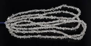 Cuentas de cuarzo diamante Herkimer blancas naturales de 5-7 mm, cuentas de cuarzo diamante Herkimer, hilo de 16 pulgadas para la fabricación de joyas. - Product Image 5