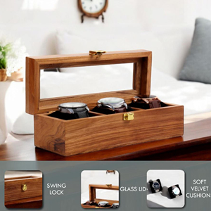Estuche de Madera de Lujo para Relojes, Caja de Almacenamiento de Madera para Entusiastas de los Relojes, Empaque para Venta al por Menor por AYAANS - Product Image 2