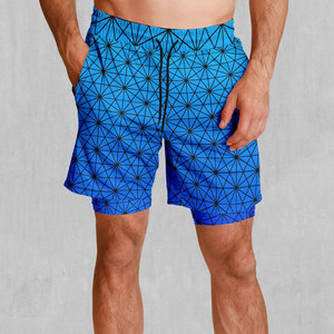 Pantalones Cortos Sublimados para Hombre con Logotipo Personalizado, 100% Poliéster, Sólidos, Casuales, Transpirables, de Secado Rápido, con Cierre de Cordón - Product Image 1