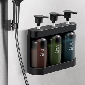 Distributeur de savon mural 3-en-<span class=keywords><strong>1</strong></span> automatique et manuel OEM 300-500 ml pour hôtel et maison – Gel douche, shampoing, après-shampoing - Product Image 1