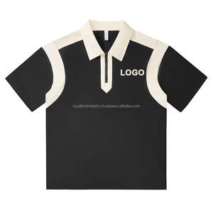 เสื้อเชิ้ตแขนสั้นผู้ชายผ้าเนื้อหนัก 240 กรัม พิมพ์โลโก้ได้ตามต้องการ ผ้าคอตตอน 65% โพลีเอสเตอร์ 35% ระบายอากาศได้ดี สีตัดกัน - Product Image 4