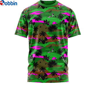 Camiseta Sublimada Personalizada para Hombre, Cuello Redondo, Manga Corta, Corte Regular, Material Antiencogimiento de Spandex/Poliéster, Estilo Único - Product Image 6