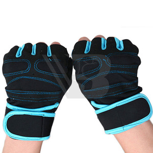 Lightweight Half-<b>Finger</b> Fitness Gloves for Bodybuilding Cycling Breathable Non-Slip Adjustable Wrist <b>Strap</b> Palm Protection Hand - Product Image 6
