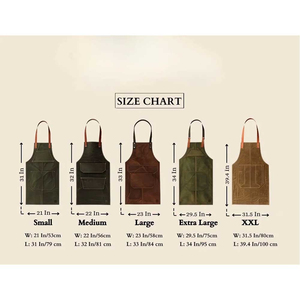 Delantal de Cuero Largo Personalizado con Logotipo Impreso para Máxima Protección, Diseño Unisex Cómodo para Panaderos y Chefs - Product Image 6