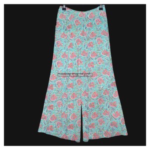 Pantalones de Yoga de pierna ancha holgados de cintura alta, Pantalones estampados de algodón indio, Pantalones de mujer, pantalones Palazzo holgados de algodón con estampado indio - Product Image 5
