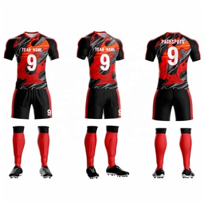 Tenues de football OEM personnalisées, kits d'uniformes de football pour adultes, tailles plus grandes, unisexes, respirants, impression par transfert thermique - Product Image 5