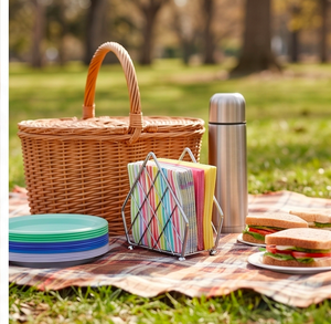 Modern Metal Napkin Holder With Diamond Grid Design Durable Unique Design For Kitchen Tabletop Use And Dining Use - Product Image 4