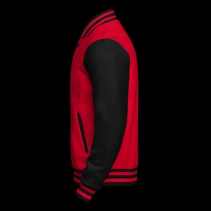 Chaqueta universitaria con letras de algodón de diseño personalizado para hombre, chaqueta de béisbol de estilo callejero en diferentes colores con estampado - Product Image 3