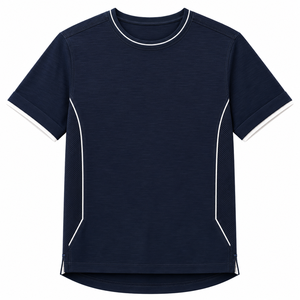 Camiseta Casual de Manga Corta con Cuello Redondo para Hombre, Transpirable, 100% Algodón, Corte Regular - Product Image 1