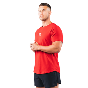 เสื้อยืดแขนสั้น Force Core Mens Carmine แฟชั่นเสื้อผ้ากีฬา ผ้าฝ้ายพรีเมียม เสื้อยิมใส่สบาย ทันสมัย ขายส่งจำนวนมาก - Product Image 4