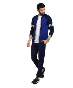 Survêtement de sport de haute qualité pour hommes, survêtement de jogging deux pièces personnalisé avec motif solide - Product Image 2