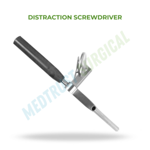Destornillador de distracción con mango en T, instrumento quirúrgico estándar para la colocación de tornillos de distracción cervical en cirugía de columna. - Product Image 2