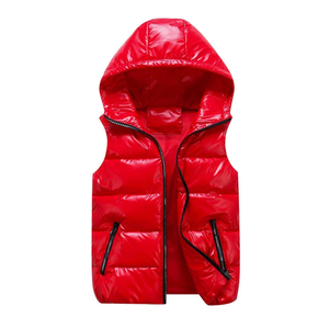 Chaleco Acolchado con Capucha para Hombre, Sin Mangas, Brillante, Acolchado, Ligero, Impermeable, Ecológico, Informal para Exteriores - Product Image 2