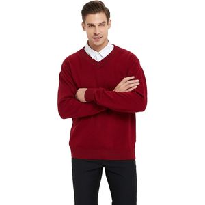 Jersey de manga larga con cuello en V para hombre 2025, suéter con monograma bordado personalizado, estampado de Anime de Cachemira cálido para Otoño Invierno - Product Image 4