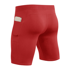 Pantalones Cortos Deportivos de Compresión para Hombre Adulto con Bolsillo para Teléfono, Pantalones Cortos para Gimnasio, Yoga, Entrenamiento, Secado Rápido - Product Image 2