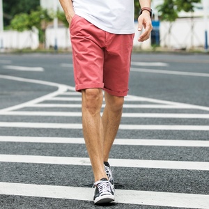 <b>Men</b> Solid Polyester Sporty Front Logo <b>Bermuda</b> <b>Shorts</b> Mid Waist Drawstring Waterproof Quick Dry Breathable Plain Dyed - Product Image 4