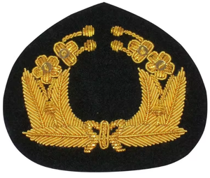 Badge Couronne Brodé Main de Luxe Argenté Haute Qualité Effet 3D en Relief Taille Personnalisable Qualité Supérieure pour Franc-Maçon - Product Image 3