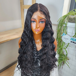 <b>Deep</b> <b>Wave</b> 5*5 Lace Closure <b>Wig</b> Transparent Glueless Human Hair - Product Image 3