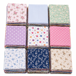 ผ้าฝ้ายป๊อปลินทอ 50 ชิ้น ขนาด 10x10 ซม. เป็นมิตรกับสิ่งแวดล้อม น้ำหนักเบา เหมาะสำหรับงานเย็บปะติดปะต่อ งานฝีมือ DIY ชุดเย็บผ้าควิลท์ - Product Image 1