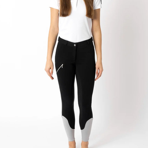 Leggings de equitación de lujo con estilo occidental, de algodón y silicona, de asiento completo, cortavientos, transpirables, impermeables y personalizables. - Product Image 5