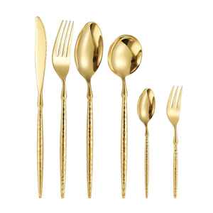 Juego de Cubiertos de Acero Inoxidable de Primera Calidad, Juego de Cubiertos con Acabado Espejo, Duradero y Moderno, Cinco Piezas, Cuchara, Tenedor, Juego de 5 Piezas - Product Image 1