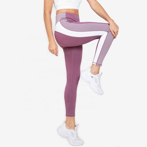 Leggings de yoga personalizados al por mayor, lisos, de compresión, extrasuaves, de alta calidad, resistentes a las sentadillas, para mujer - Product Image 2