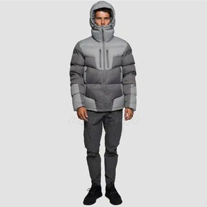 Custom Made Design Your <b>Own</b> Front Hooded Men Puffer Jacket Customized Color Size High Quality Waterproof Eco-Friendly Winter - Product Image 5