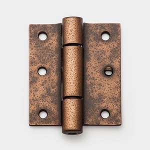 Charnières de porte en laiton de style vintage de luxe avec finition chromée, conçues pour les portes intérieures, décoratives et robustes - Product Image 1
