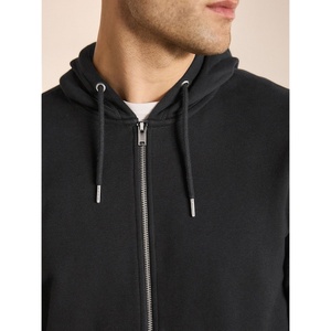 Sweat à capuche zippé pour homme, 500 GSM, coton, polyester, polaire, épais, chaud, veste d'hiver, streetwear décontracté, fabricant OEM, fournisseur de marques privées - Product Image 4