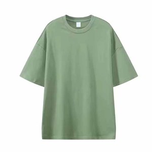 T-shirt personnalisable pour homme, col rond, coupe classique, couleur unie, tricoté, manches courtes, logo personnalisé, séchage rapide, respirant, jersey - Product Image 4