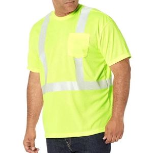 Camisetas de Alta Visibilidad a Precio de Fábrica, Camisetas de Trabajo de Manga Corta, Ropa de Trabajo, Camiseta de Seguridad Reflectante para Trabajo en Carretera y Construcción - Product Image 1