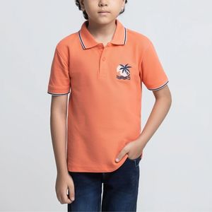 Chemises polo personnalisées pour enfants, garçons, manches courtes, col rabattu, uniforme scolaire décontracté, broderie, chemises polo - Product Image 1