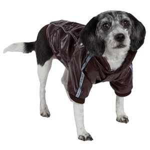 Wuff Rider Fashion Suede Pet <b>Coat</b> with <b>Stitched</b> Detail Elegant Pet Clothes - Product Image 2