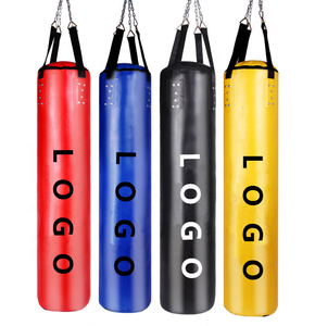 Bolsa de Boxeo Personalizada con Logotipo, Bolsas de Entrenamiento de Kickboxing, Bolsa de Boxeo Vacía Resistente de PU para Gimnasio MMA - Product Image 1