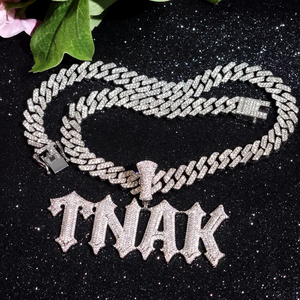 Pendentif Lettre Luxe Moissanite VVS Starspire Jewels, Bijoux Hip-Hop Glacés, Argent Sterling 925 Plaqué Argent, Cadeau Personnalisable - Product Image 2