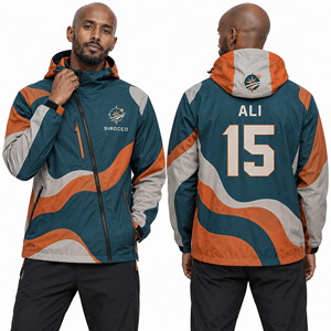 Chaqueta Cortavientos Resistente, Plegable, con Cordón Elástico Ajustable, Bolsillos con Solapa, Paneles Funcionales y Prácticos, Estilo Raglán - Product Image 4