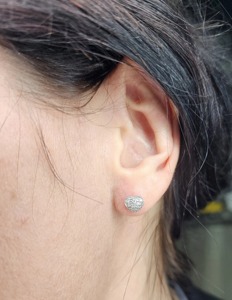 Pendientes de Diamante Cultivado en Laboratorio de 0.25 Ct con Forma de Corazón, Oro Sólido de 14K, Certificado IGI, Joyería Minimalista para Mujer - Product Image 6