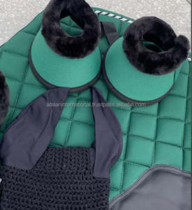 ALMOHADILLA DE SILLA ACOLCHADA DE CABALLO DE ALGODÓN PREMIUM CON CONJUNTO DE CORDÓN DE PLATA Y ADORNO DE POLIÉSTER ESPUMA Y RELLENO DE PW COSTURA PERFECTA MODELO DE LOGOTIPO OEM - Product Image 4