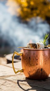 Copper beverage mug set lavender pavilion <b>cups</b> <b>reusable</b> premium cocktail serving durable collection mugs - Product Image 3