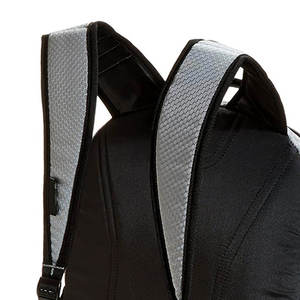 Gray Nylon <b>Backpack</b> 15 Inches Waterproof Softback with Zipper Closure Unisex Outdoor Hiking Bag - Product Image 2