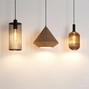 Lámpara Colgante de Diseño Moderno con Acabado Brillante Redondeado, Lámpara de Techo para Sala de Estar y Comedor, Grande - Product Image 3