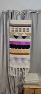 Alfombra Decorativa Abstracta Tejida a Mano de Nuevo Diseño |   Tapiz de Macramé Tejido a Mano, Decoración Boho Moderna para Colgar en la Pared -35 - Product Image 4