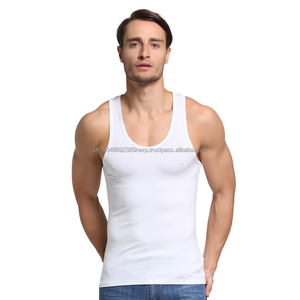 Singlet de sport pour homme, débardeur décontracté en coton et élasthanne, tricoté, pour la musculation, vente en gros, respirant et doux - Product Image 4