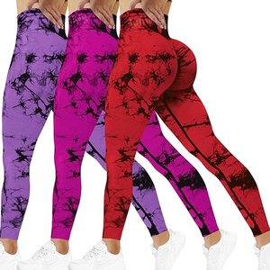 Leggings de sport pour femmes, taille haute, sans couture, pour fitness, course à pied, yoga, entraînement, vêtements de sport - Product Image 5