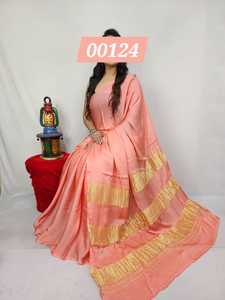 Indian Traditional Bandhani Silk <b>Saree</b> for Women Hand Dyed Tie Dye Ethnic <b>Saree</b> <b>Blouse</b> Piece Wedding Festive Wear All - Product Image 3