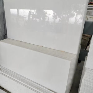 Pierre de pavé naturelle en cristal blanc vietnamien poli pour hôtel de luxe, parc extérieur, comptoir de cuisine, dessus de meuble de salle de bain - Product Image 1