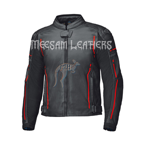 Blousons de course en cuir pour motos, qualité supérieure, cuir de kangourou et de vache, toutes tailles, fabriqués au Pakistan, vêtements de moto perforés - Product Image 1