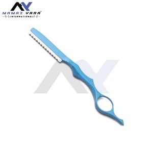 Professional Mens Face Hair <b>Thinning</b> Barber Razor Durable Zinc Alloy Body with High Quality Stainless Steel Replacement Blades - Product Image 1